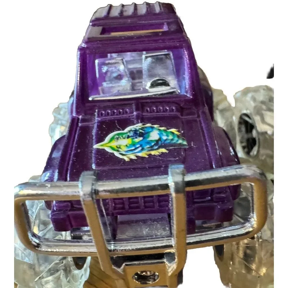 Super Truck Toy VTG 1980's Set Of 2 Rare Black And Purple